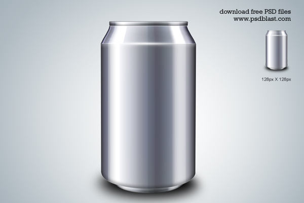 Blank Energy Drink Can Blank Energy Drink Can