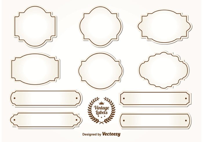 Blank Vintage Labels Vector Free Blank Vintage Labels Vector Free