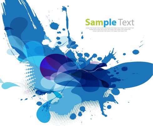 Blue Abstract Graphic Design