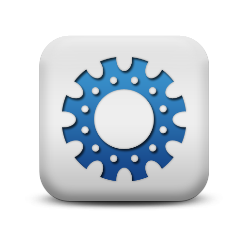 Blue Gear Icon