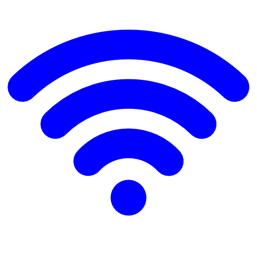 Blue Wifi Icon