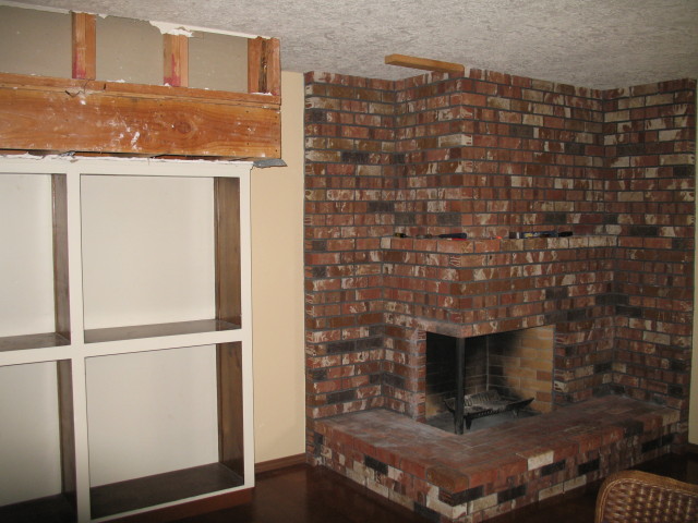 Brick Fireplace Wall Decorating