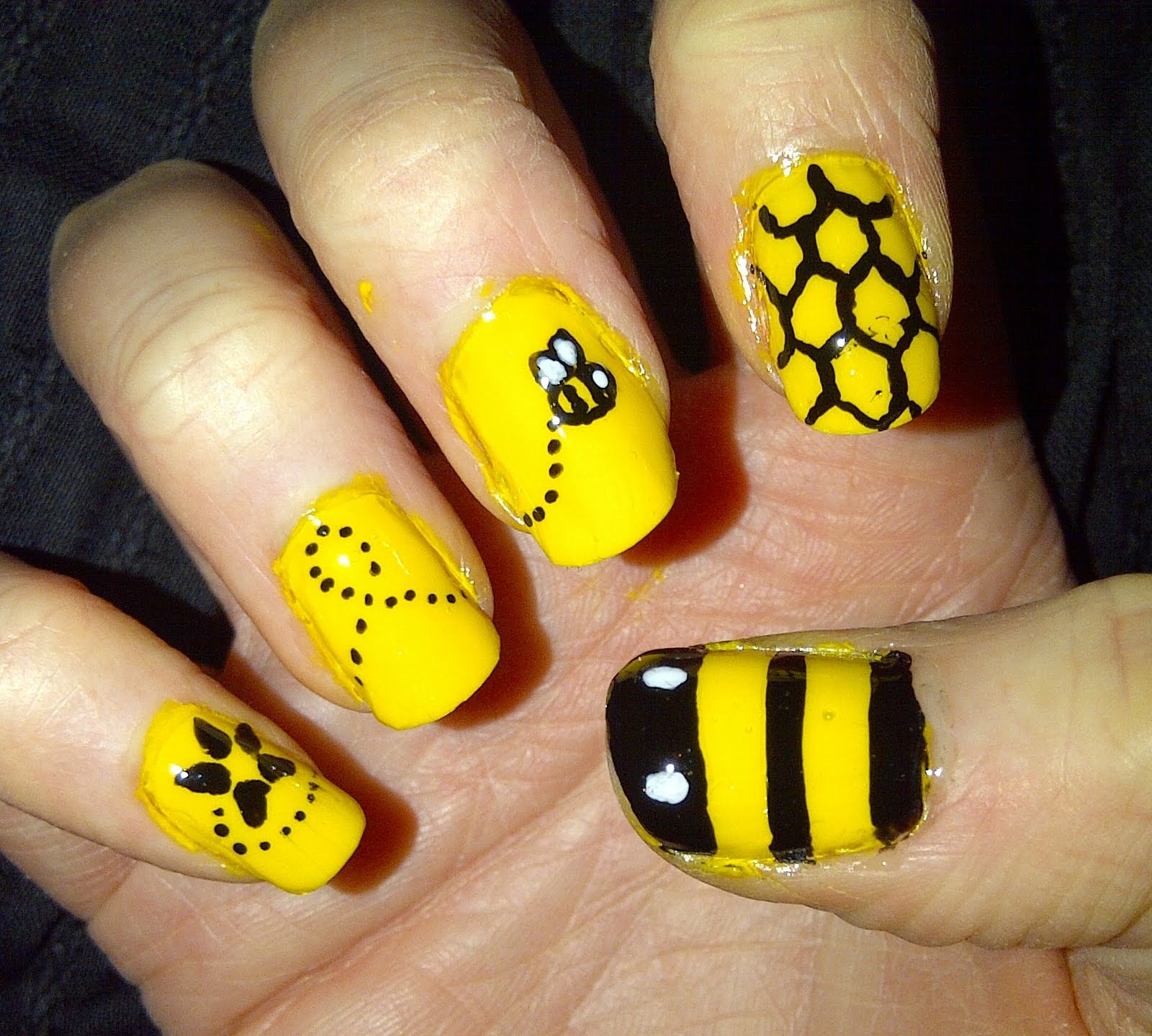 13 Bee Nail Designs Images