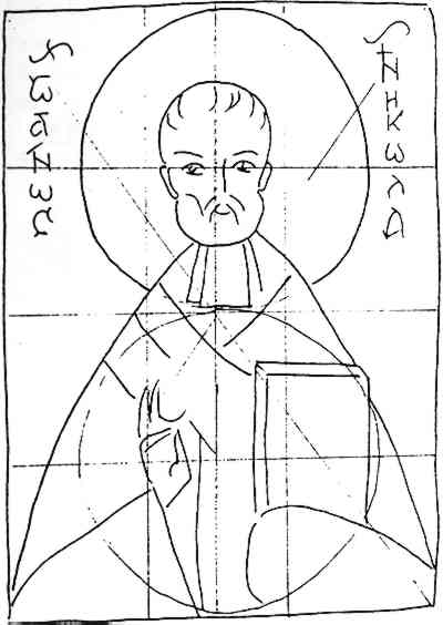 Byzantine Icon Line Drawings