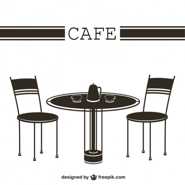 Cafe Tables and Chairs Vector Cafe Tables and Chairs Vector