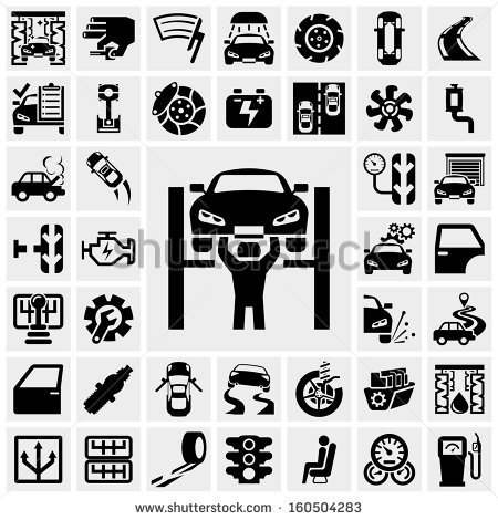 Car Auto Repair Service Symbol Icon