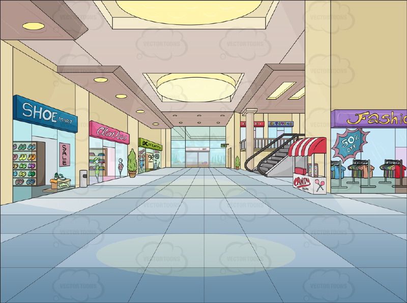 Cartoon Shopping Mall