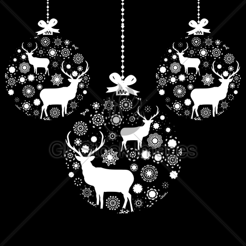 Christmas Clip Art Black and White