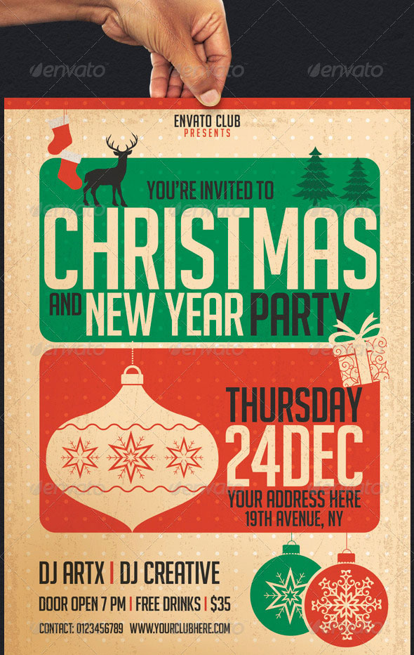 Christmas Holiday Flyer Template