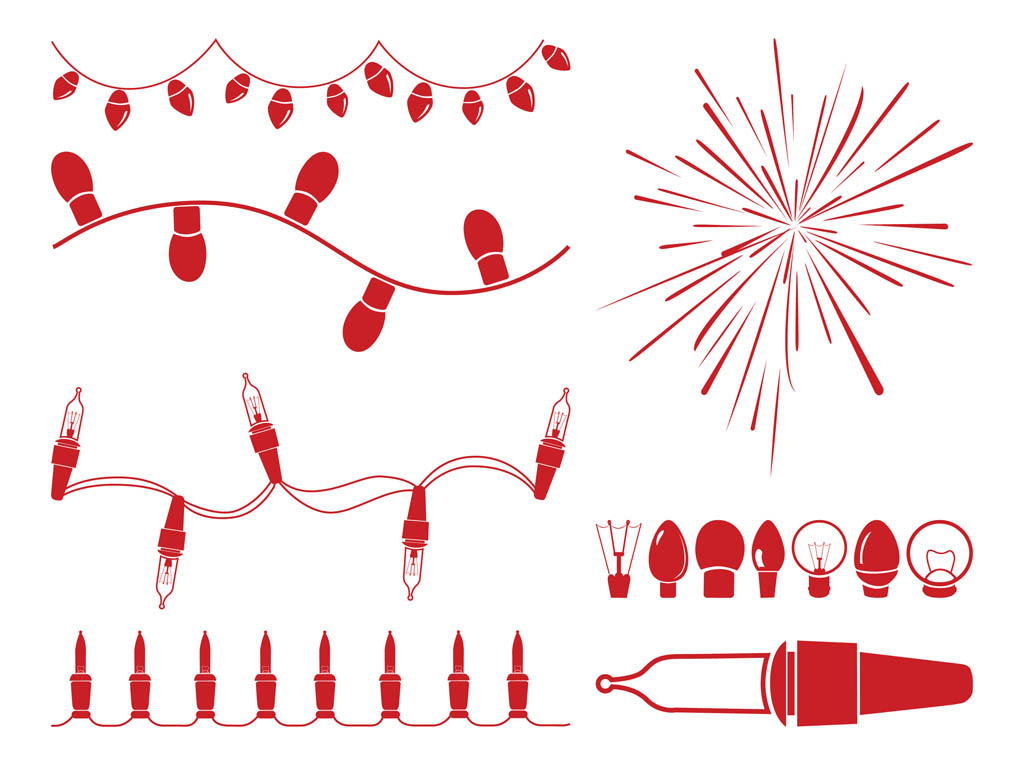 Christmas Light String Clip Art Free