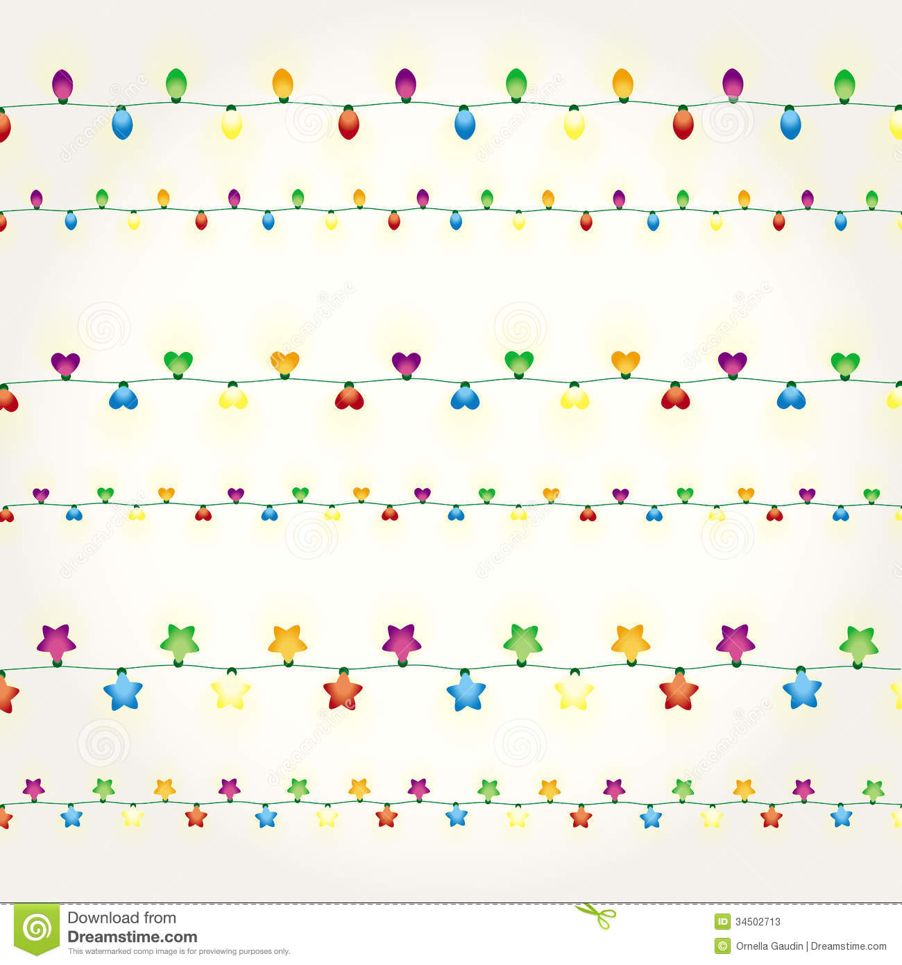Christmas Light String Vector Christmas Light String Vector