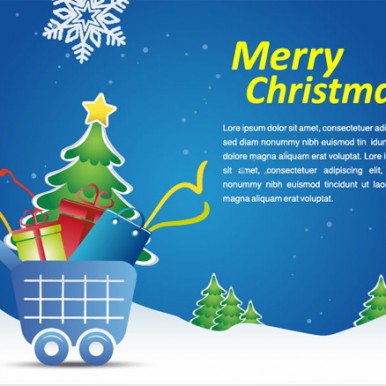 Christmas Shopping Vector