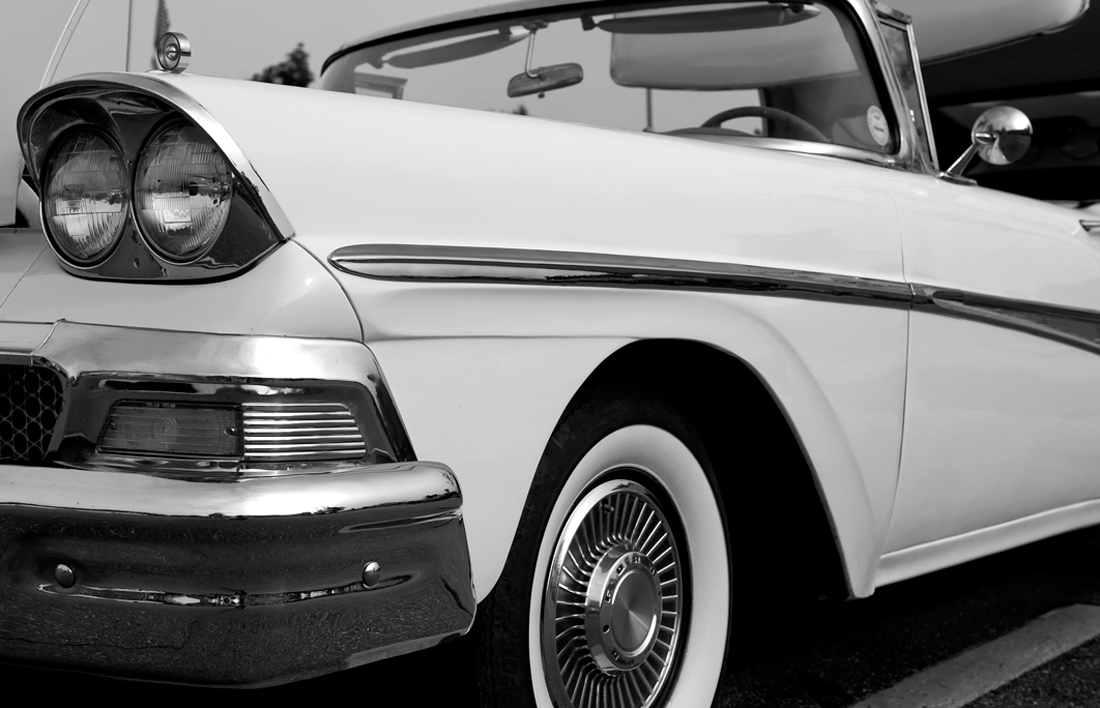 Classic Car Black and White Photography