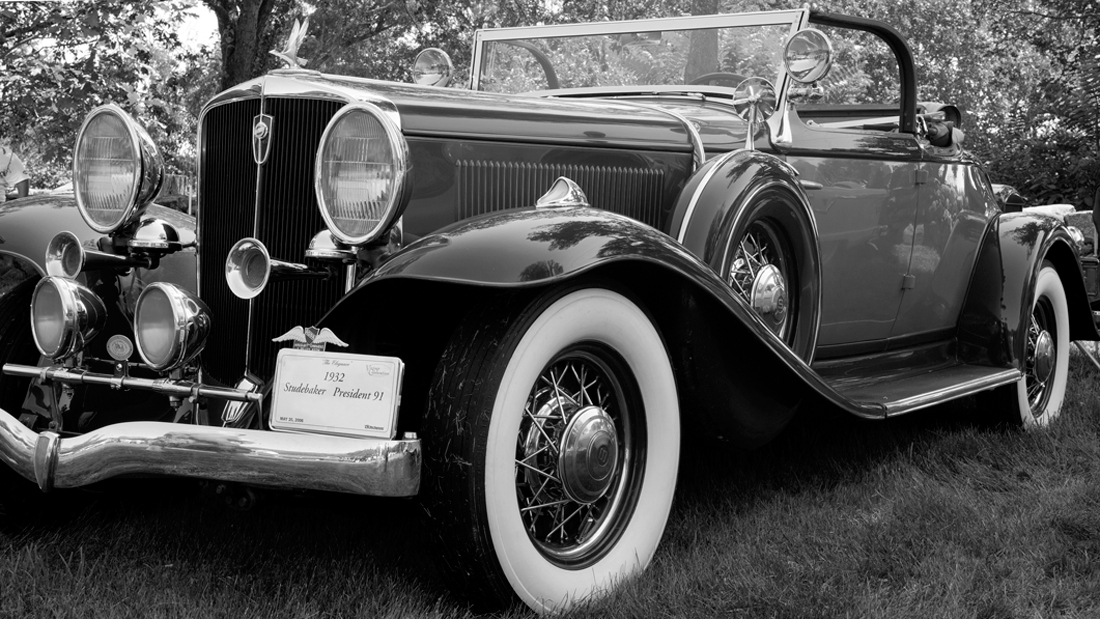 Classic Car Black and White Photography