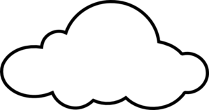 Cloud Clip Art Black and White