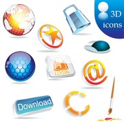 Cool 3D Icons Vector