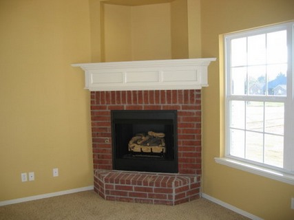 Corner Brick Fireplace Ideas