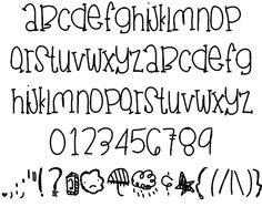 Cute Alphabet Fonts