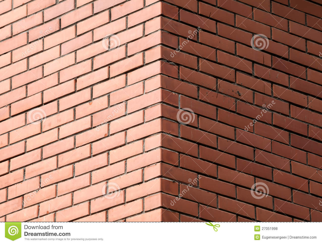 Decorative Brick Wall Corner