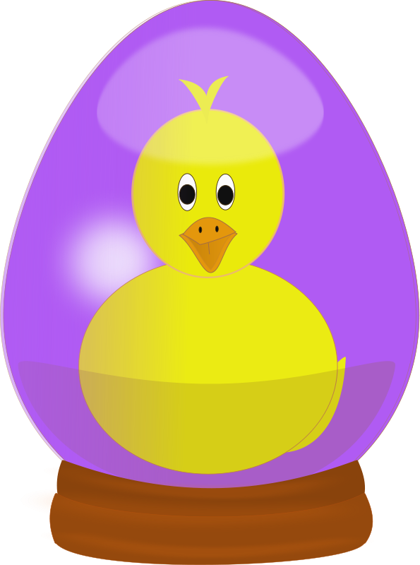 Easter Egg Chick Clip Art