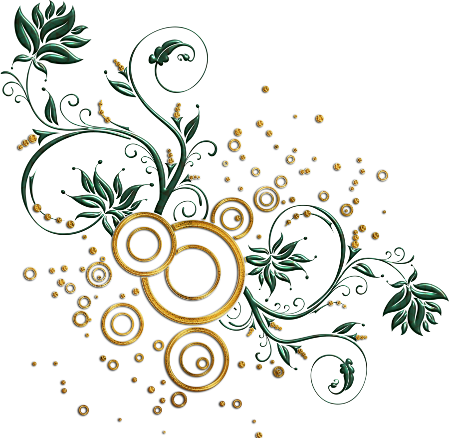 Elegant Swirl Designs Clip Art