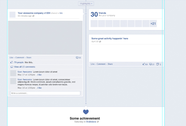Facebook Free Layout Template
