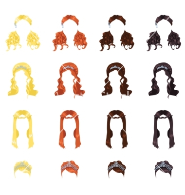 Female Hair Vector