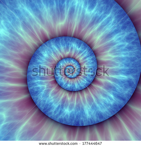 Fibonacci Spiral Vector Pattern