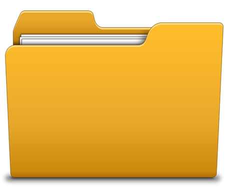 6 Yellow Folder Icon Images