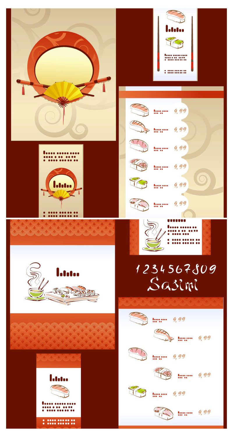 5 Photos of Menu Templates Vector Brochure