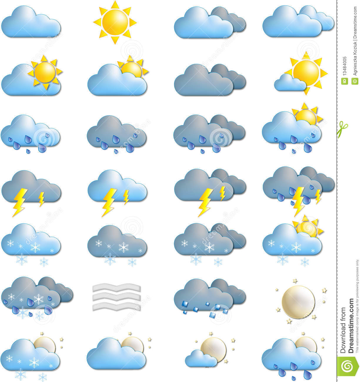 Forecast Icon Weather Symbols