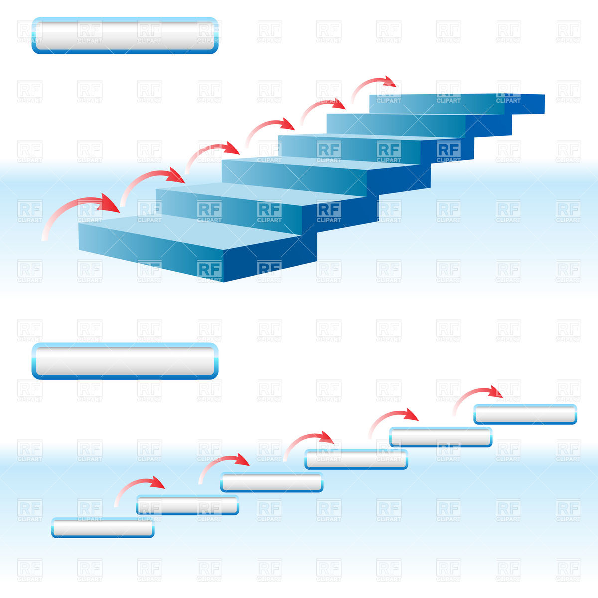 Free Clip Art of Stairway to Success