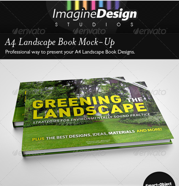 Free Landscape Book Mockup