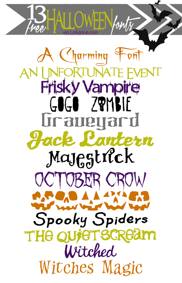 Free Spooky Halloween Fonts