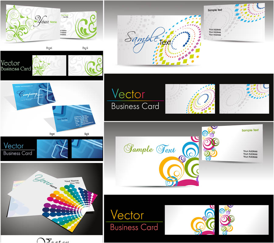 Free Vector Business Card Design Templates