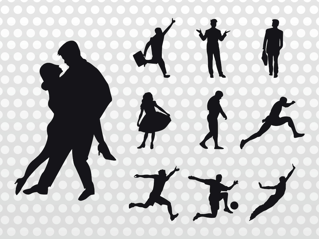 Free Vector People Silhouettes
