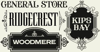 General Store Old Sign Fonts
