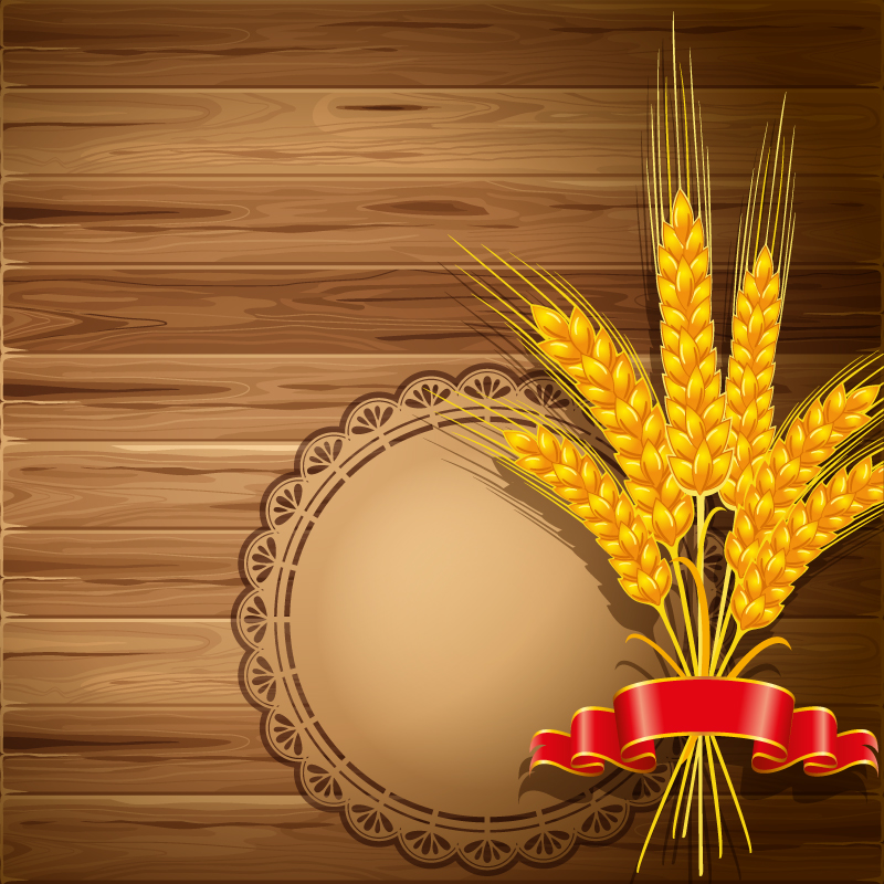 Golden Wheat Vector PSD