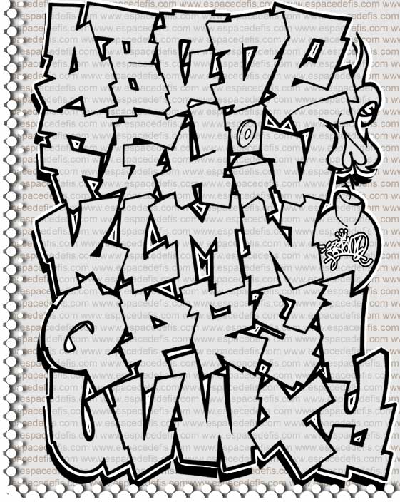 Graffiti Alphabet Block Style Letters Graffiti Alphabet Block Style Letters