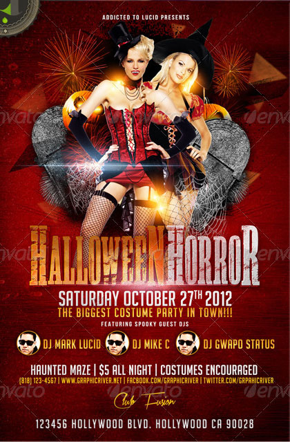 Halloween Costume Party Flyer Halloween Costume Party Flyer