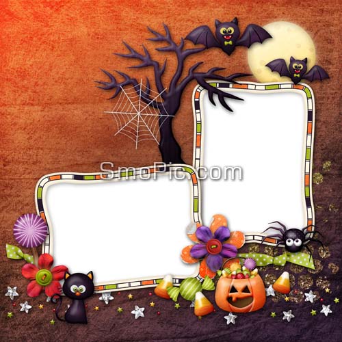 10 PSD Cartoon Halloween Images