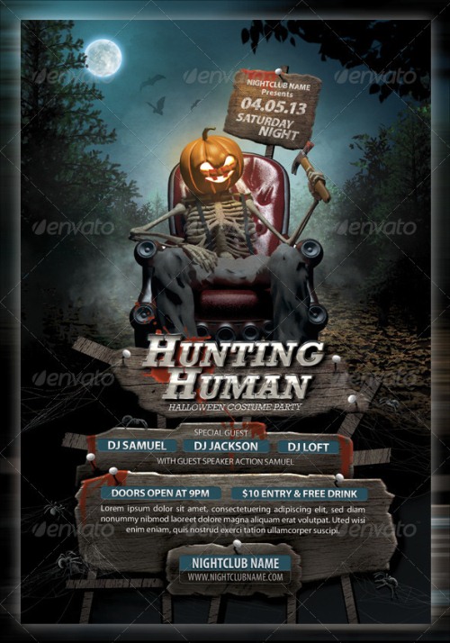 Halloween Party Flyer Template