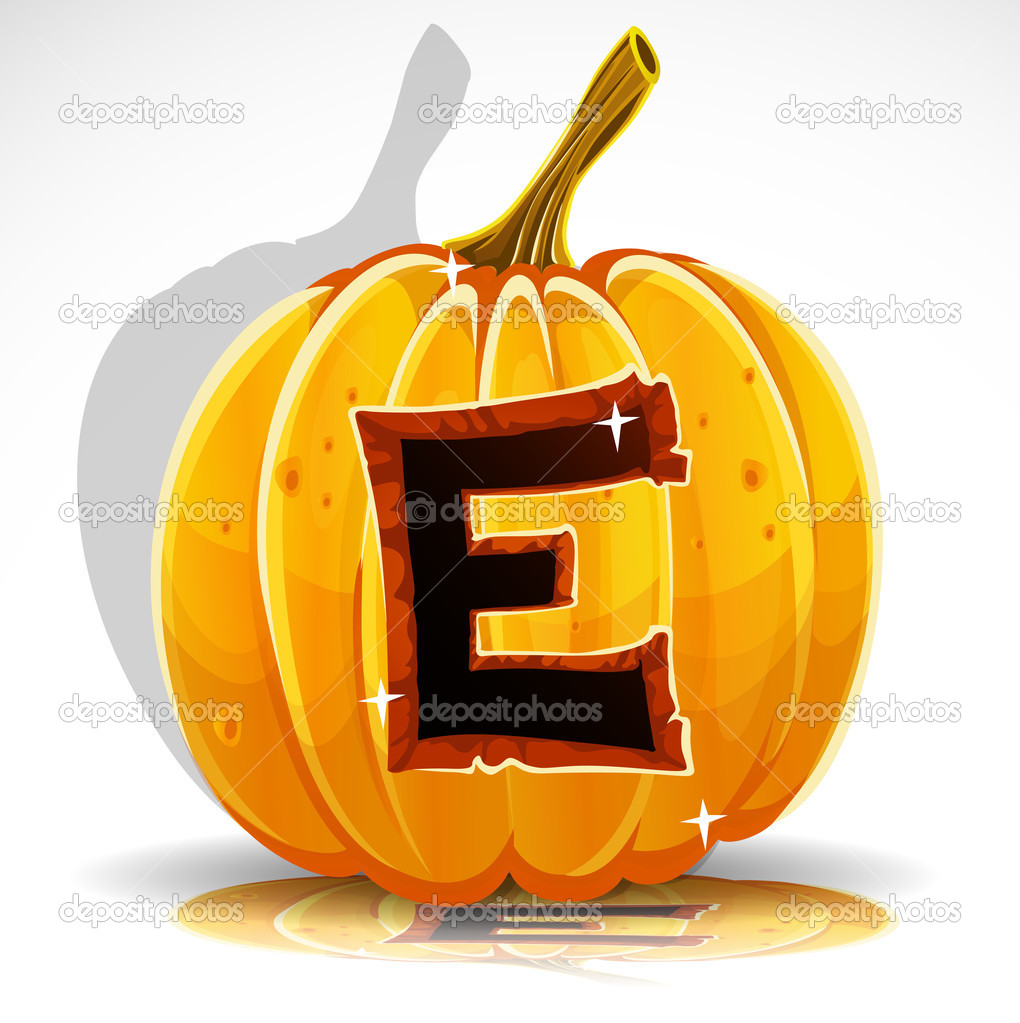 Happy Halloween Pumpkin Letters