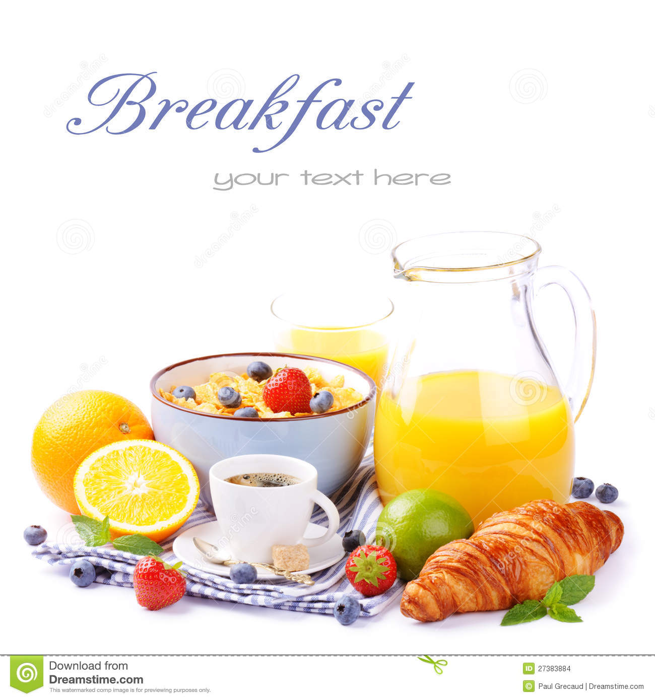Healthy School Breakfast Clip Art