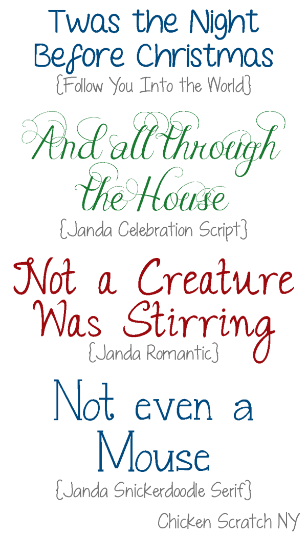 Holiday Fonts