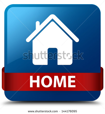 Home Button Icon Blue Square Home Button Icon Blue Square