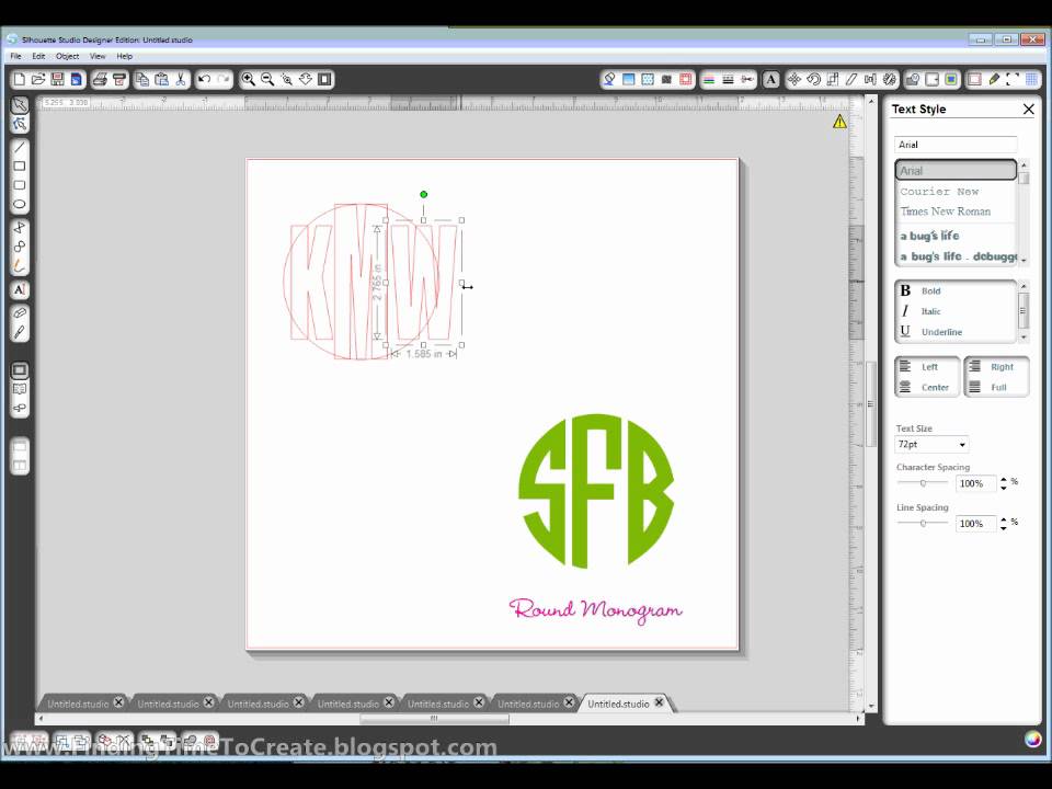 How to Make Circular Monogram