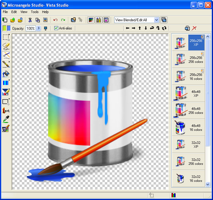 Icon Editor for Windows 7