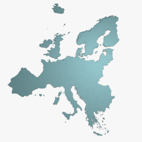 Icon Map Europe Countries Icon Map Europe Countries