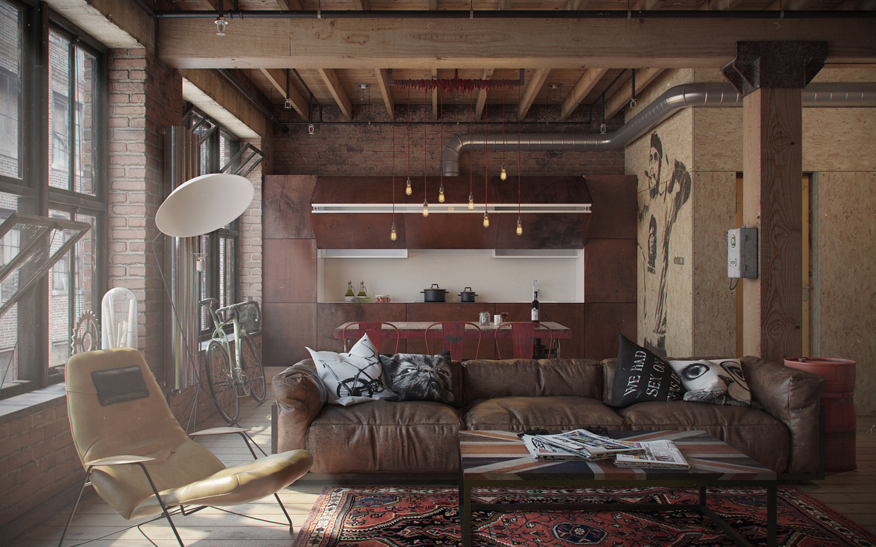 Industrial Interior Design Den